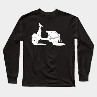 White Vespa Long Sleeve T-Shirt